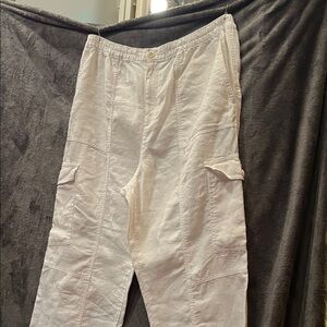Lauren Ralph Lauren Cream Cargo Joggers